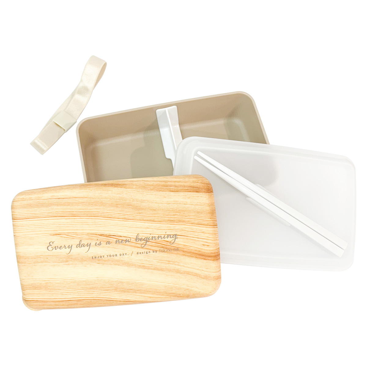 【まとめ買い】Tokinone PB.バンブープリントランチBOX　LB1750/068205