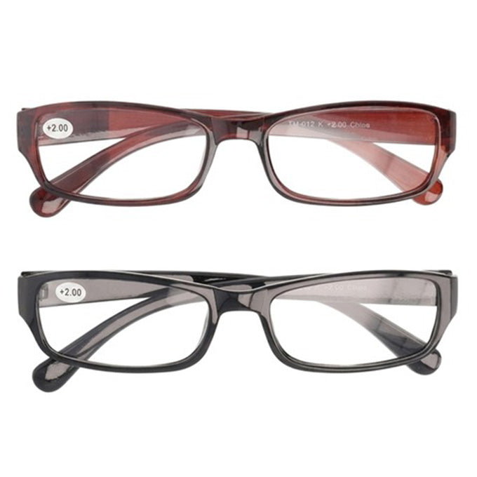 【まとめ買い】老眼鏡 2.0度 プラスチックフレーム  9001/073566