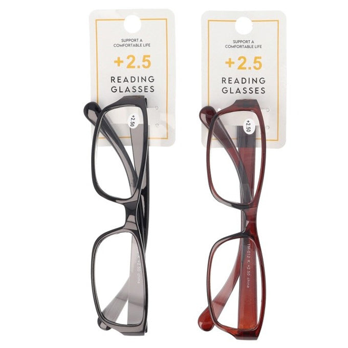 【まとめ買い】老眼鏡 2.5度  プラスチックフレーム 9001/073567