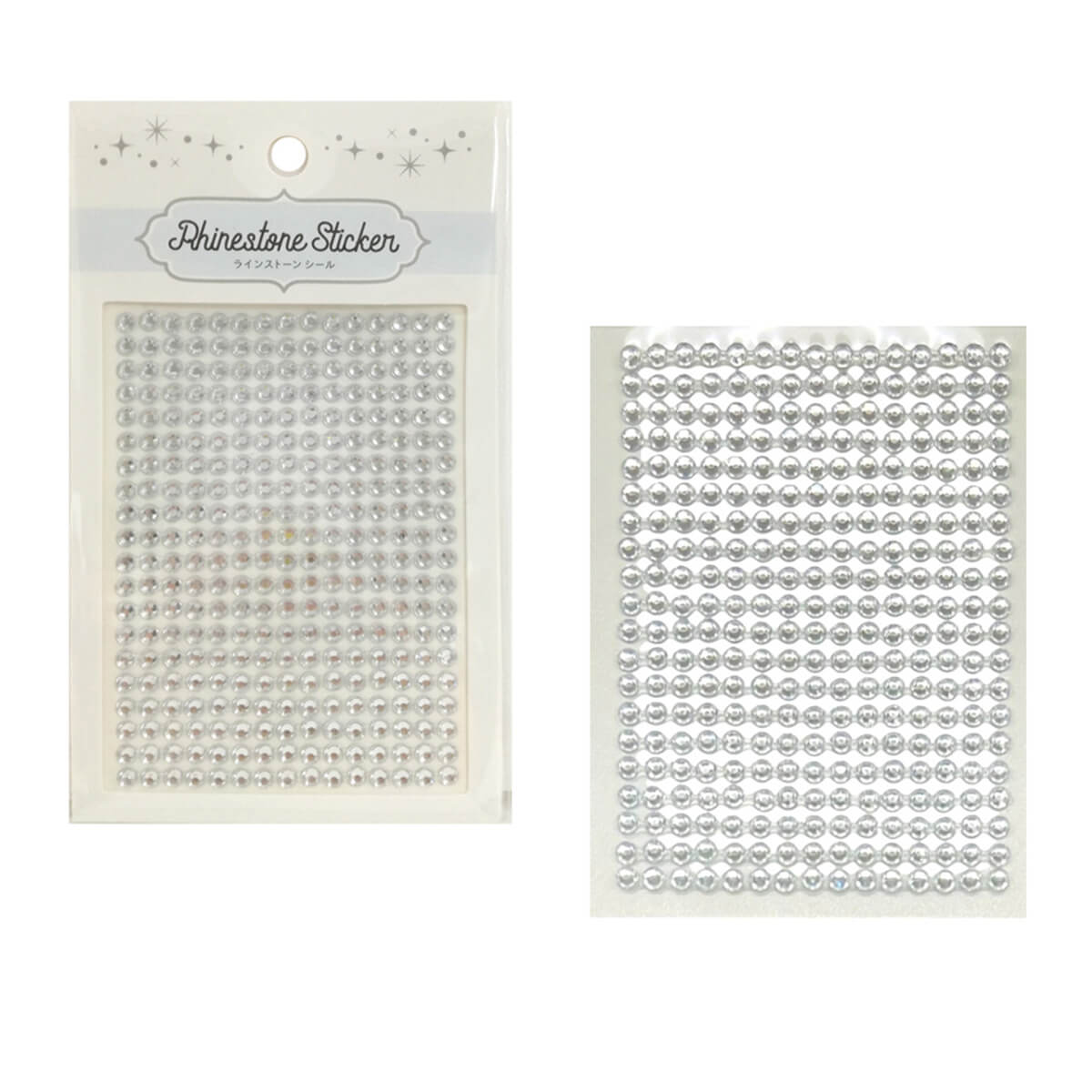 【まとめ買い】ラインストーンシールL 300P シルバー0948/085734