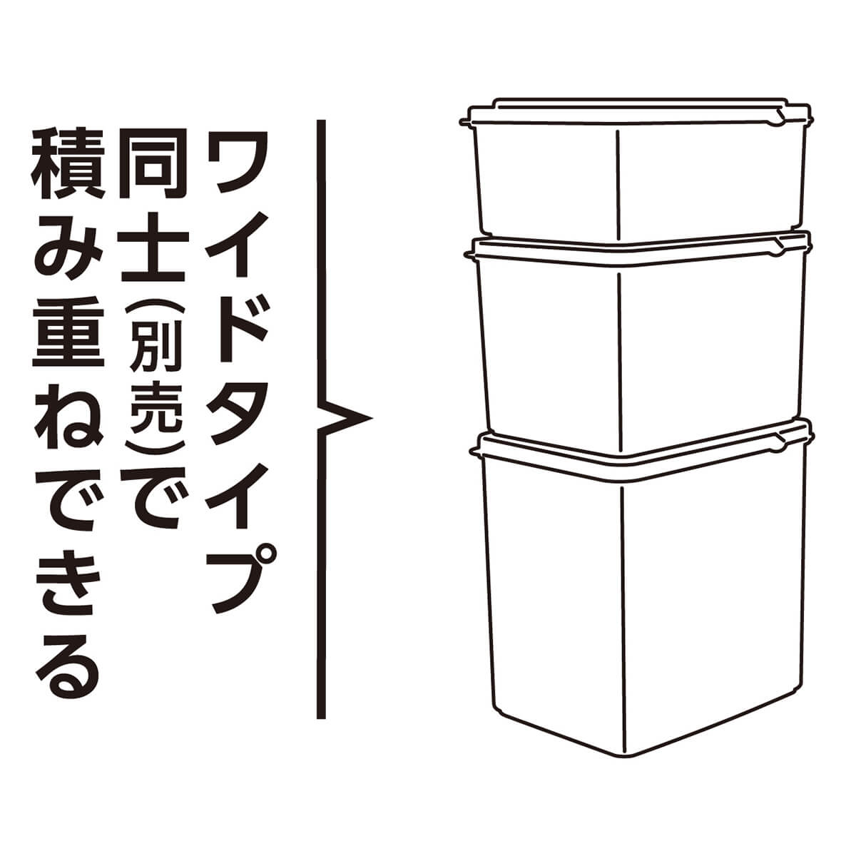 【まとめ買い】食品保存容器 フードストッカー ストック容器 ロックパック ワイドM 1700ml 0775/097593