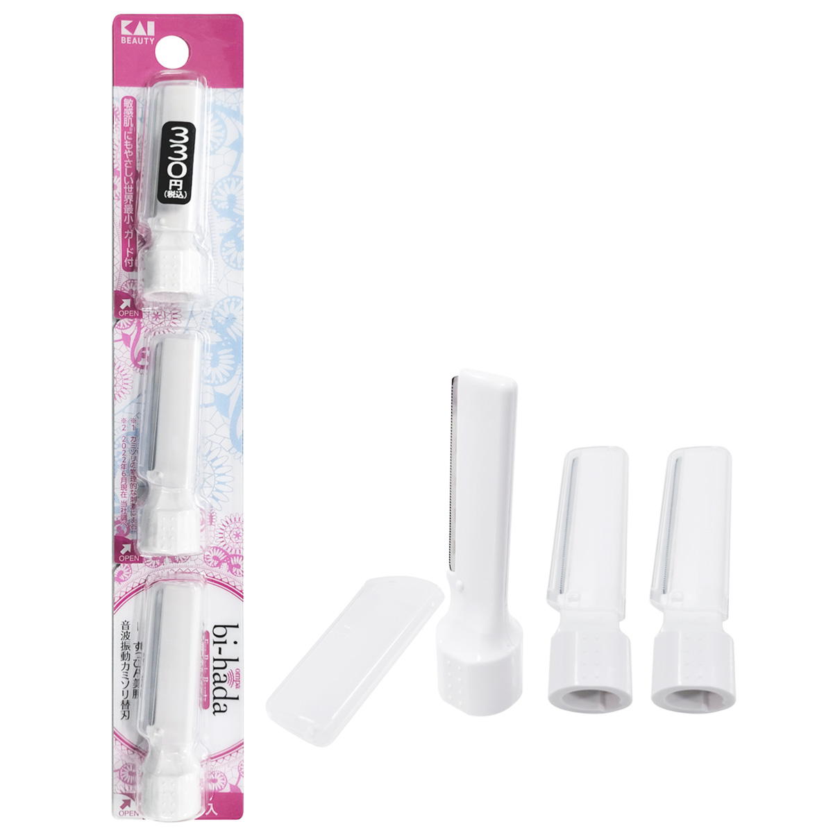 【まとめ買い】貝印bi-hada ompaL替刃3個入 0474/212032