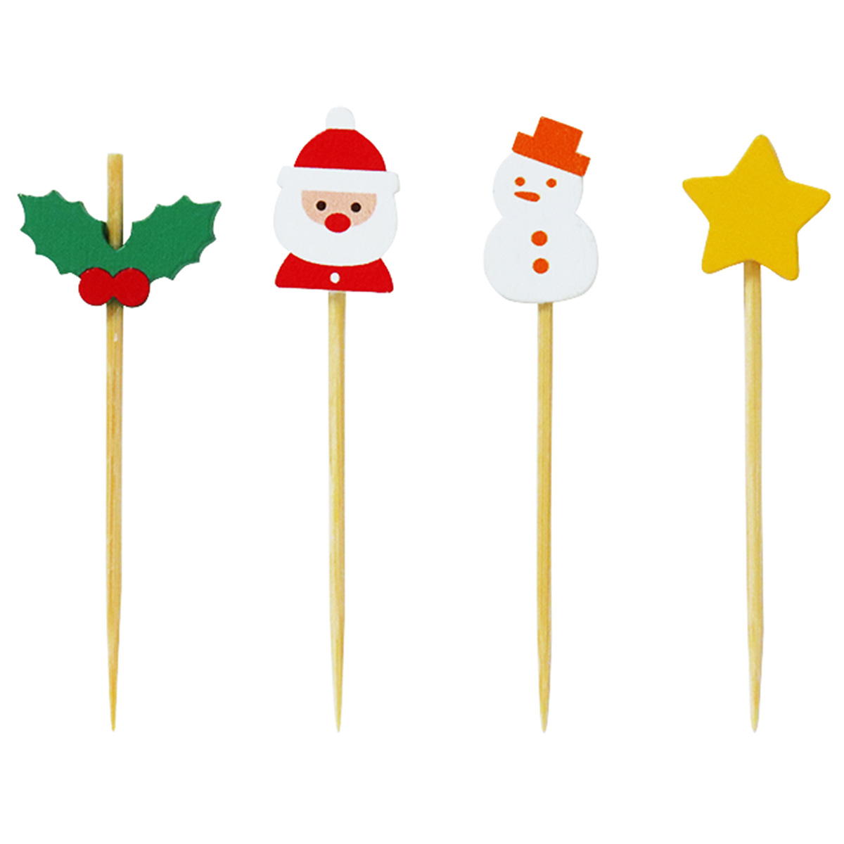 【まとめ買い】オードブルピッククリスマスミニ8本0490/301959