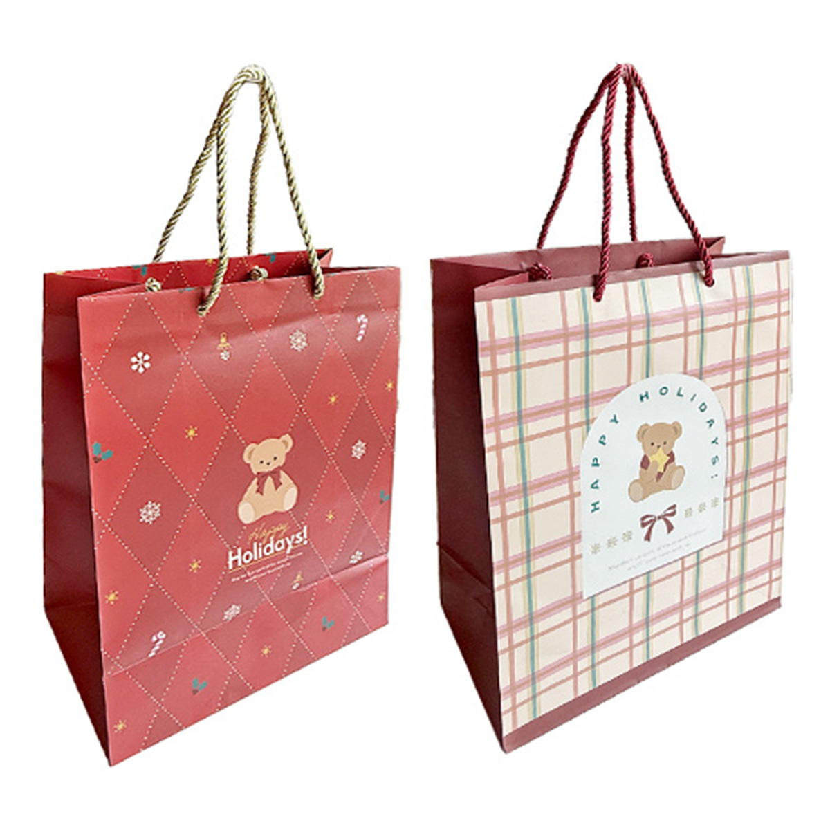 【まとめ買い】ハンドルバッグ M 縦 ホリデーベア0356/302039