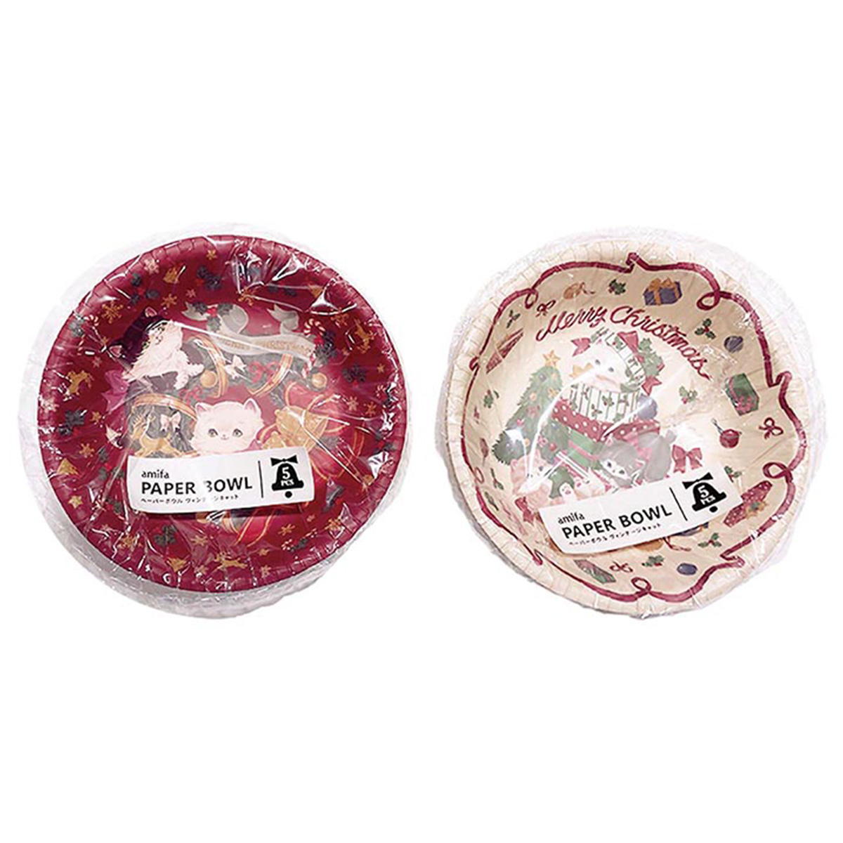 【まとめ買い】ペーパーボウル 5P ヴィンテージキャット0356/302320