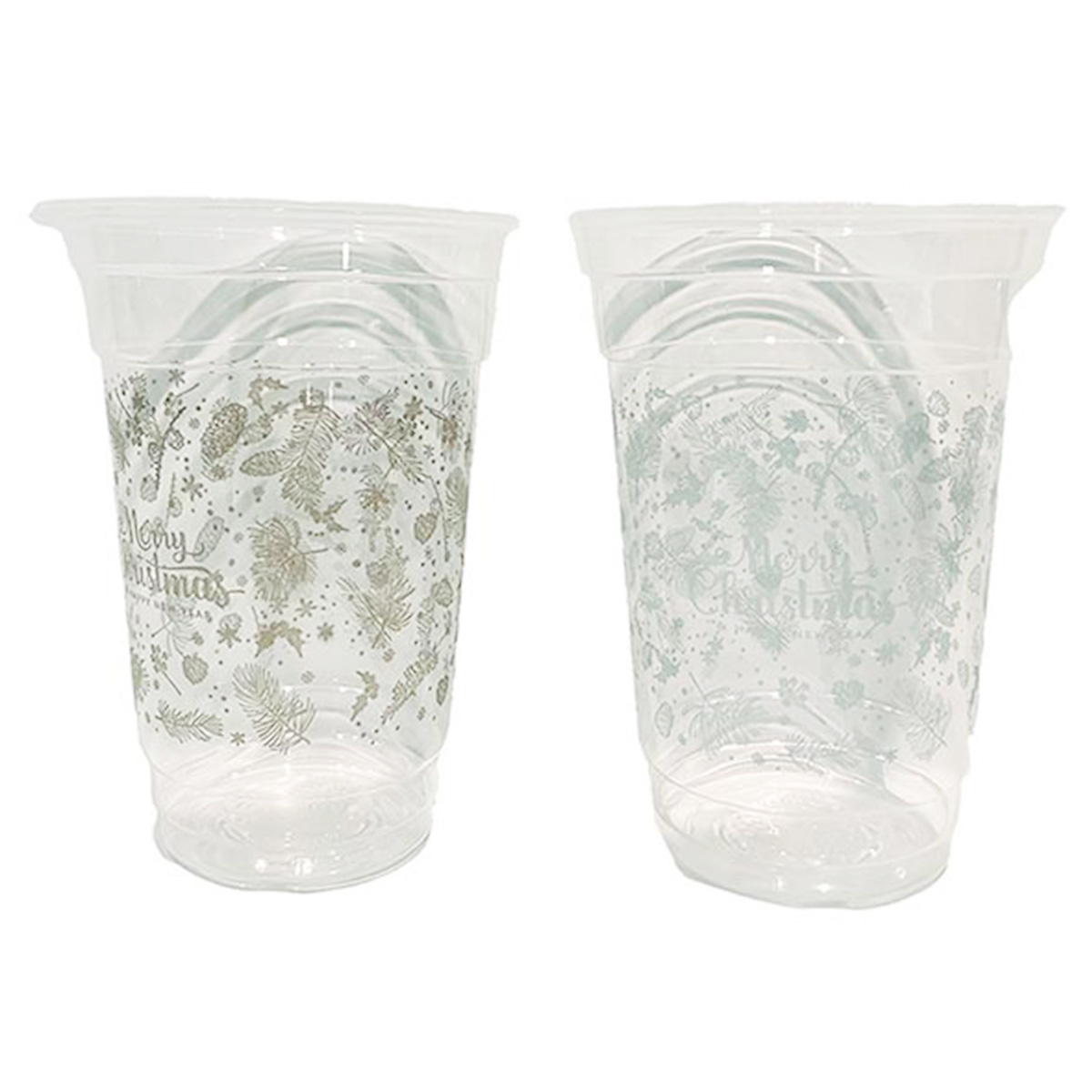 【まとめ買い】プラスチックカップ 380ml 5P ナチュラルクリスマス0356/302342