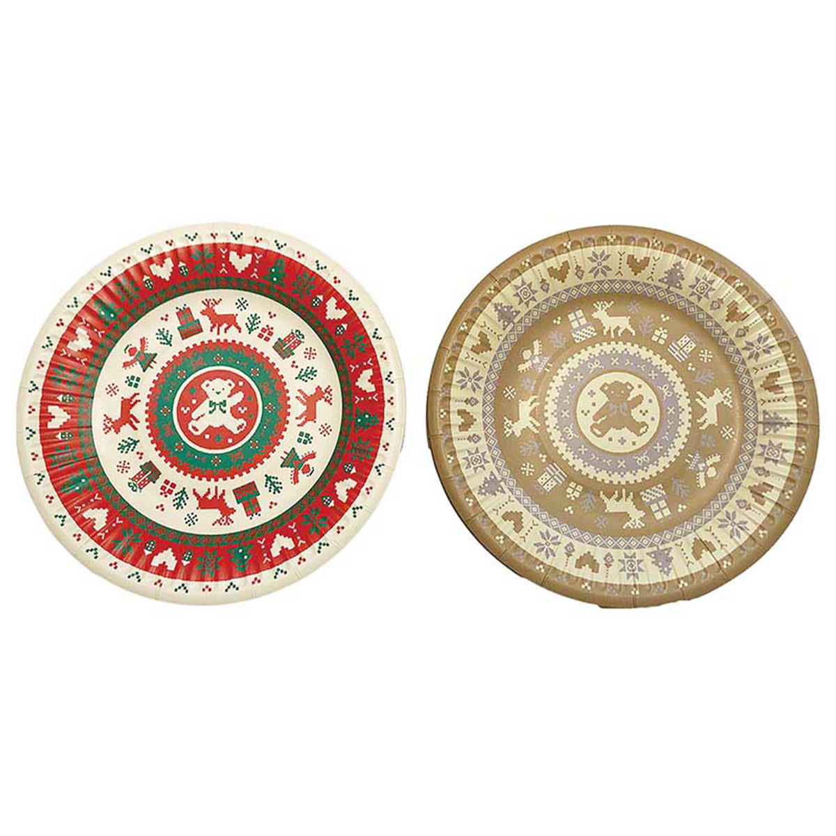 【まとめ買い】ペーパープレート 8P ノルディック0356/302354