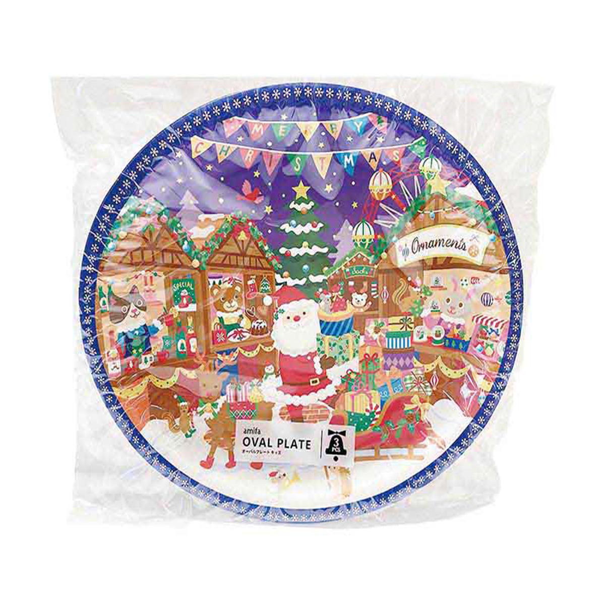 【まとめ買い】オーバルプレート 3P キッズ0356/302359