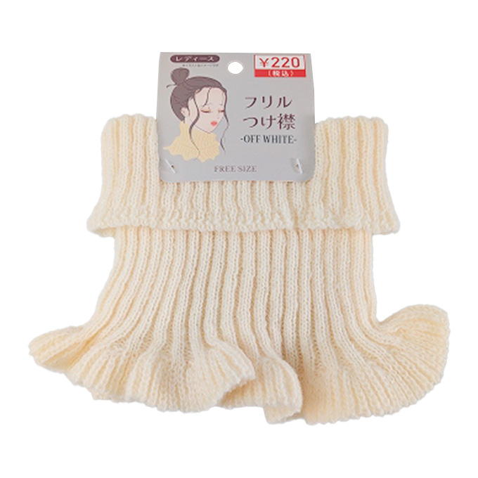 【まとめ買い】フリフリつけ襟 オフホワイト 0603/304281