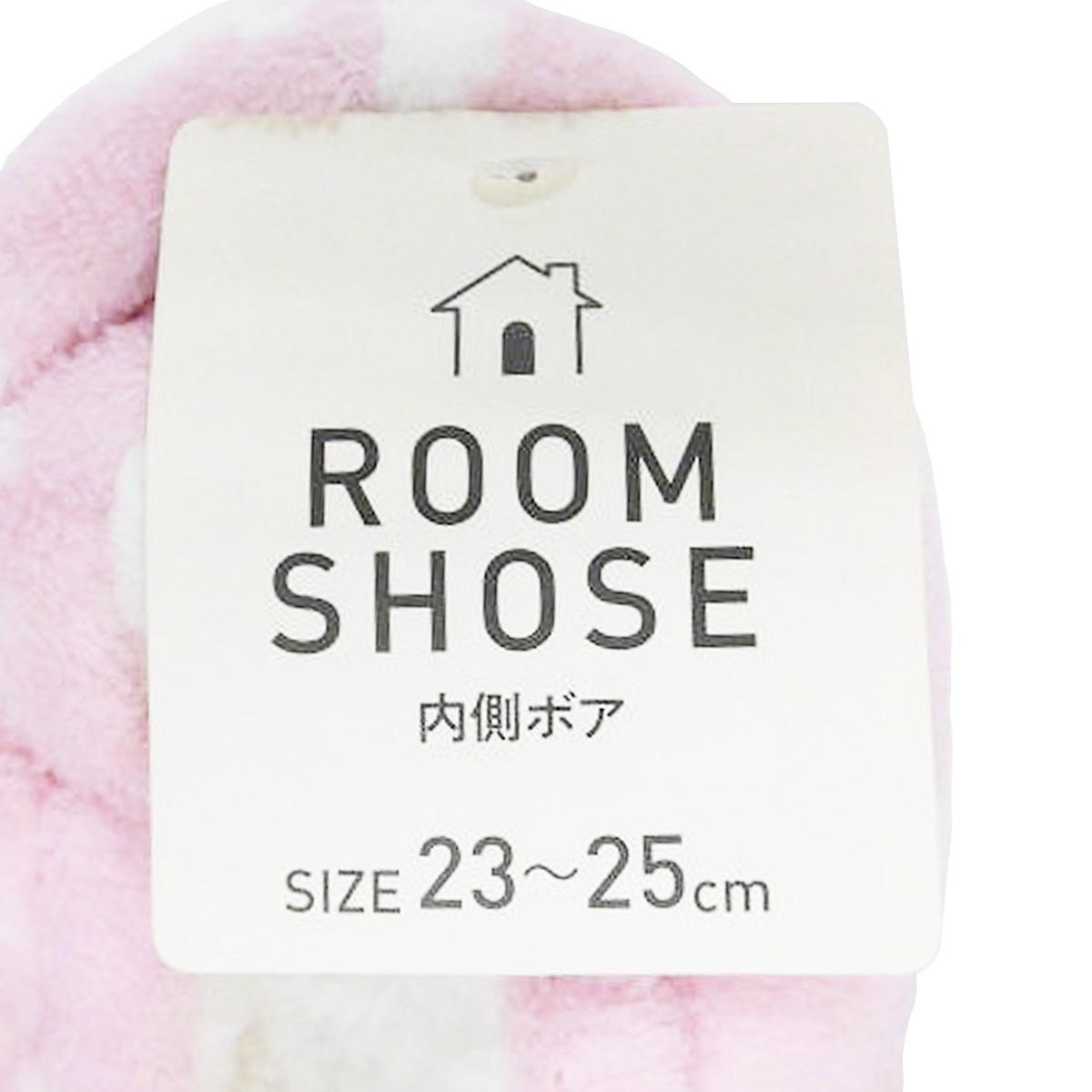 【まとめ買い】ルームシューズ 秋冬用 防寒対策 もこもこスリッパ  フリース内側ボア 雪柄 23-25cm 9001/304288