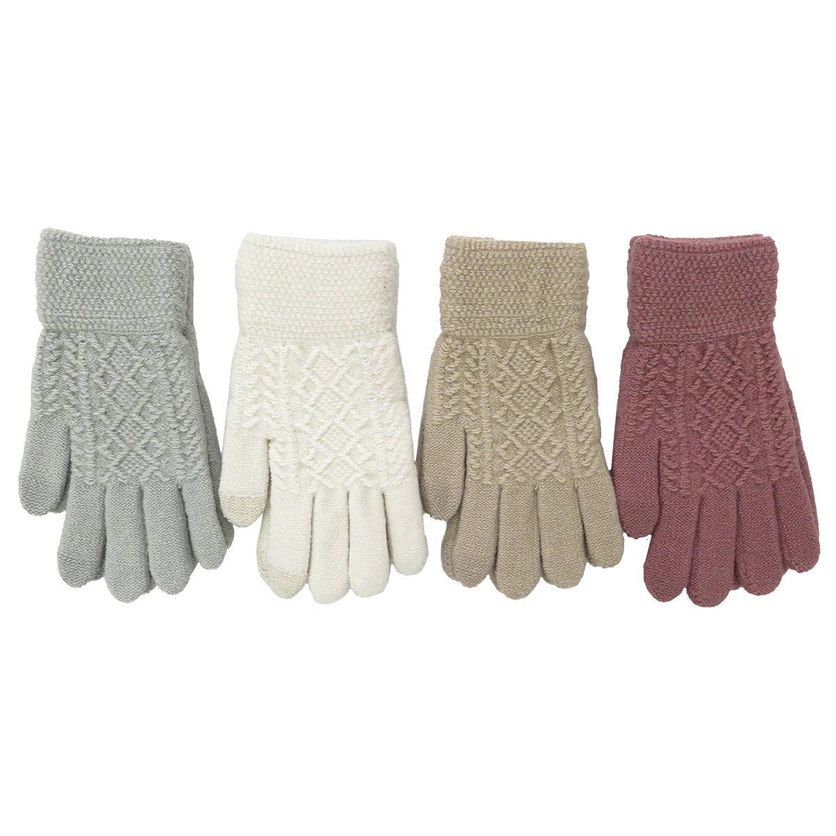 【まとめ買い】婦人スマホ手袋ナチュラル1380/304450