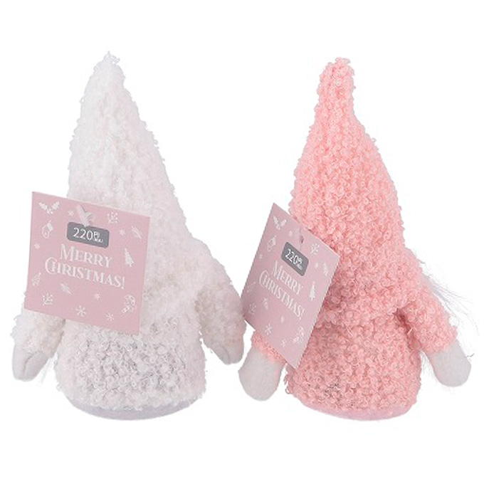 【まとめ買い】ふわふわトムテ 2色アソート PK WH 1605/305114