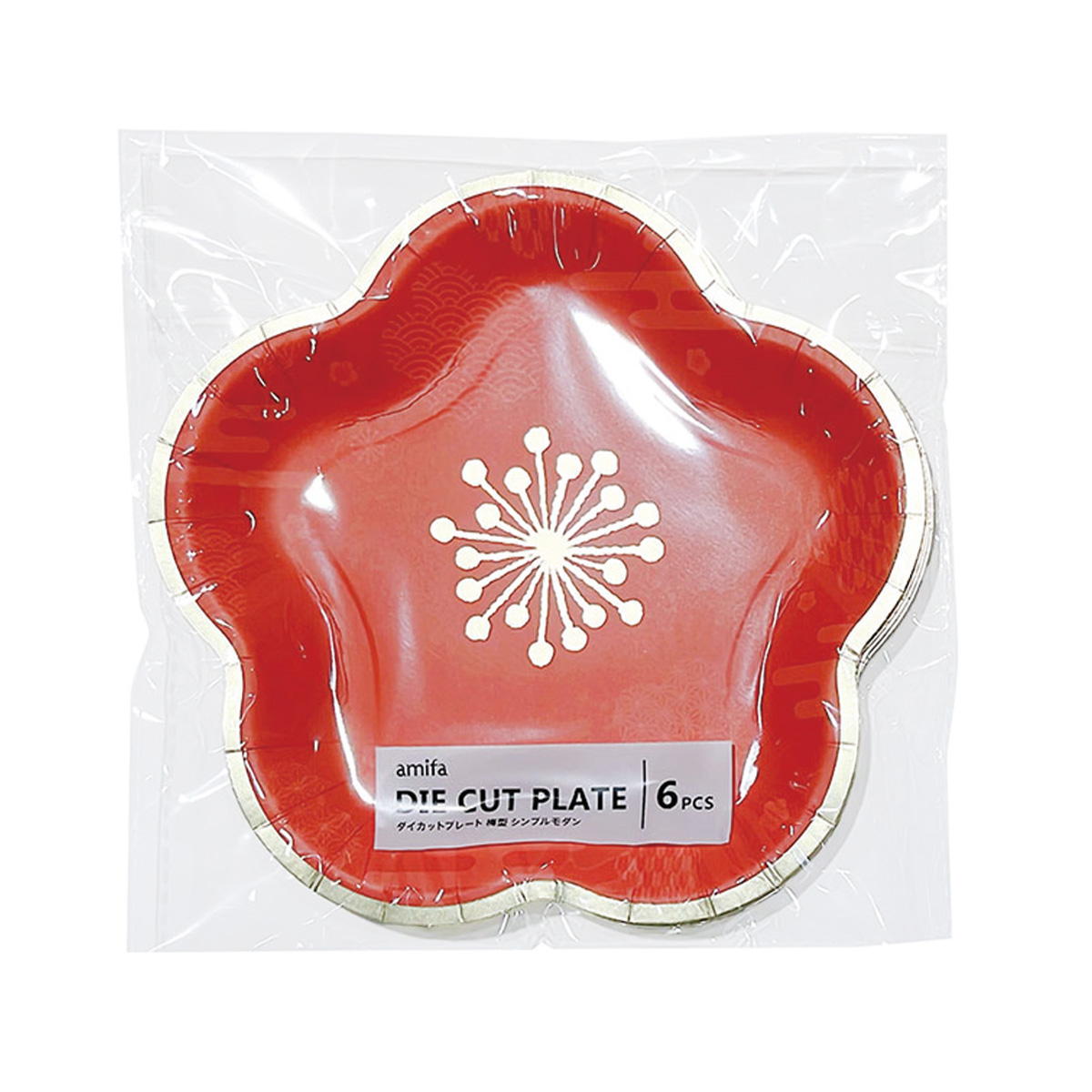 【まとめ買い】ダイカットプレート 6P 梅型 シンプルモダン 0356/305138
