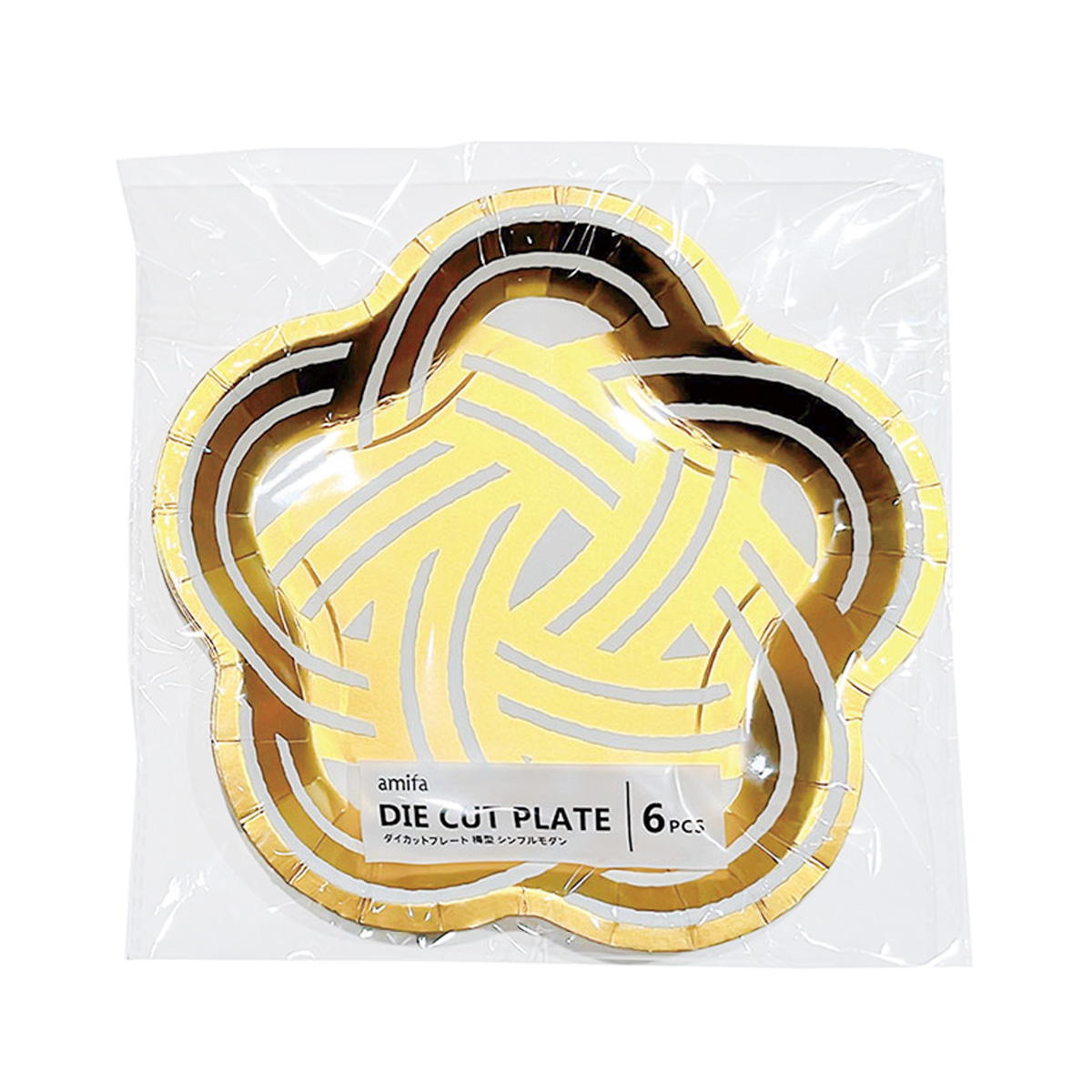 【まとめ買い】ダイカットプレート 6P 梅型 シンプルモダン 0356/305138