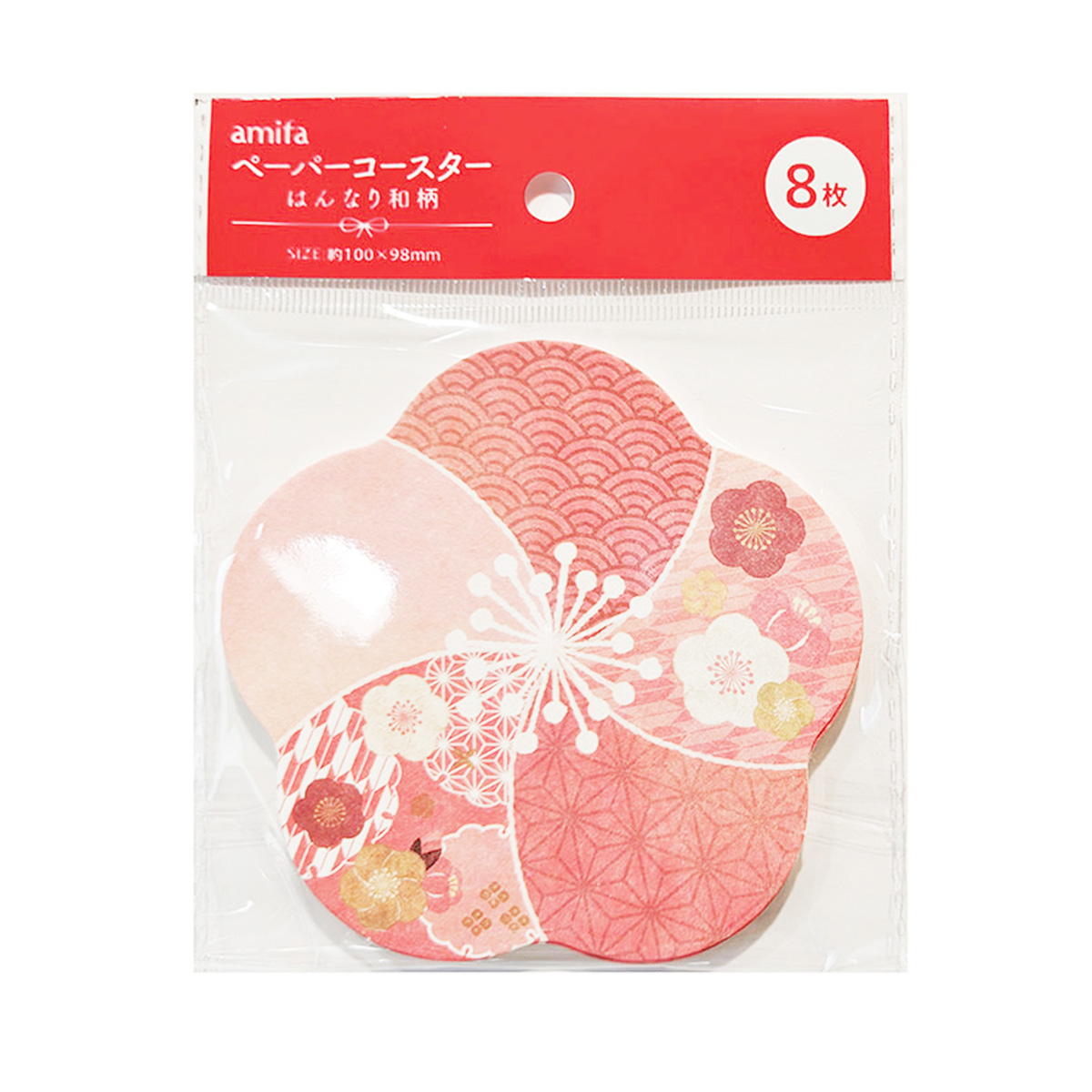 【まとめ買い】ペーパーコースター 8P はんなり和柄 0356/305140