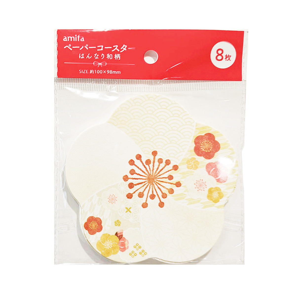 【まとめ買い】ペーパーコースター 8P はんなり和柄 0356/305140