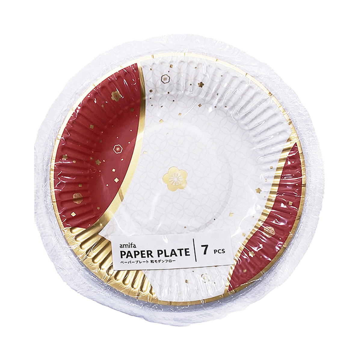 【まとめ買い】ペーパープレート 7P 和モダンフロー 0356/305142