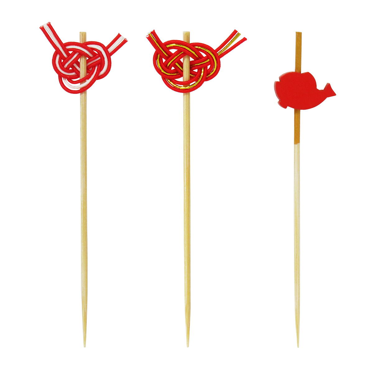 【まとめ買い】お飾りピックあわじ結び･鯛6本 0490/305182