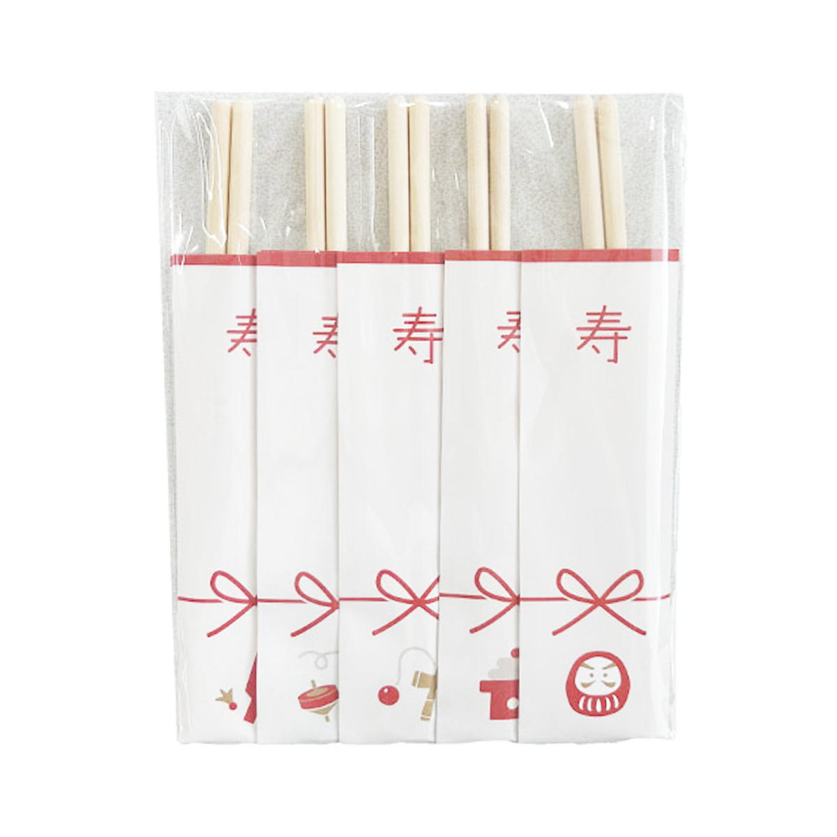 【まとめ買い】こどもお祝い箸5膳セット 縁起物柄 9001/305186