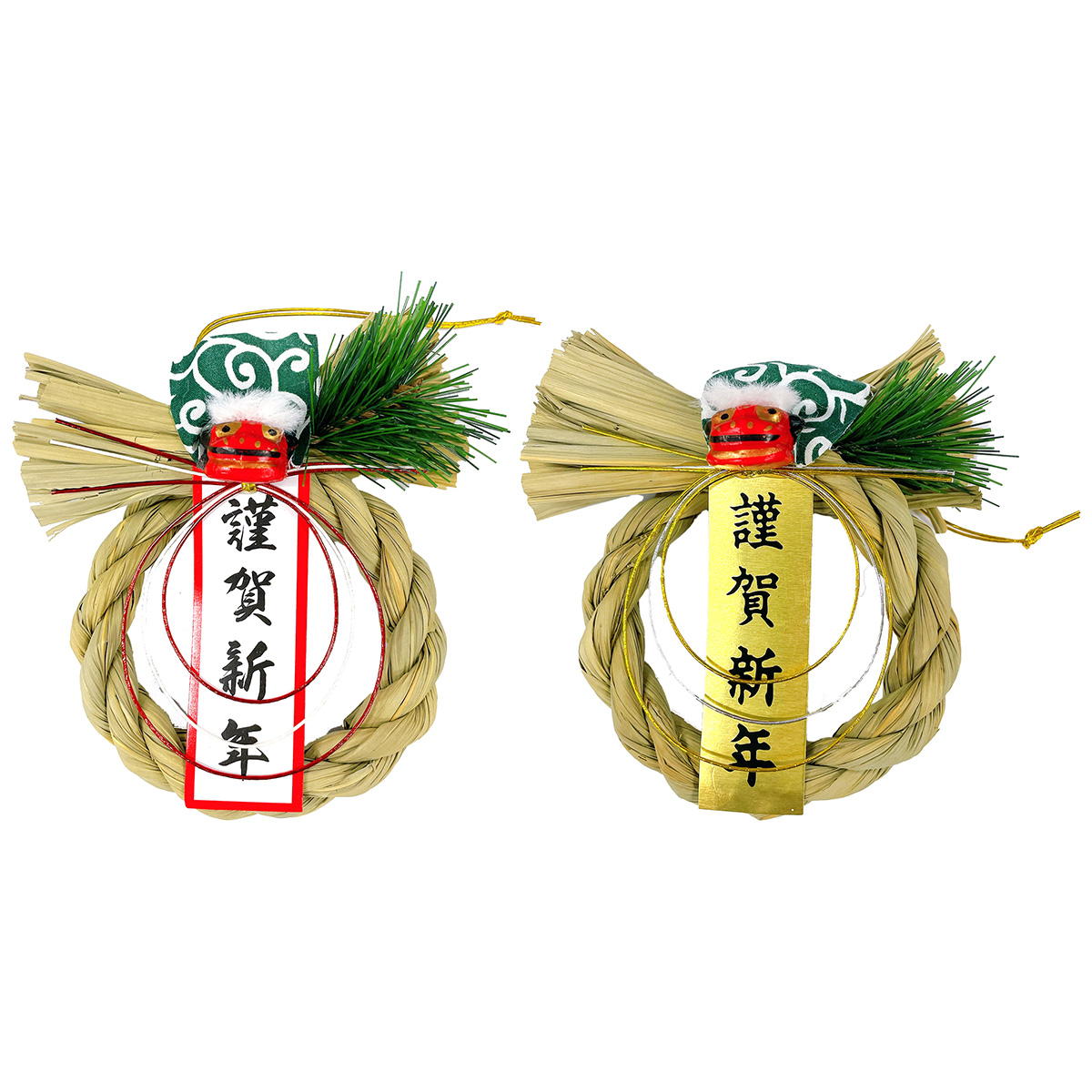 【まとめ買い】ミニしめ縄 獅子舞付き YV 0808/305205