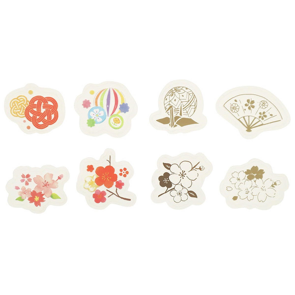 【まとめ買い】フレークシール 24P クリア 和柄 0911/305256