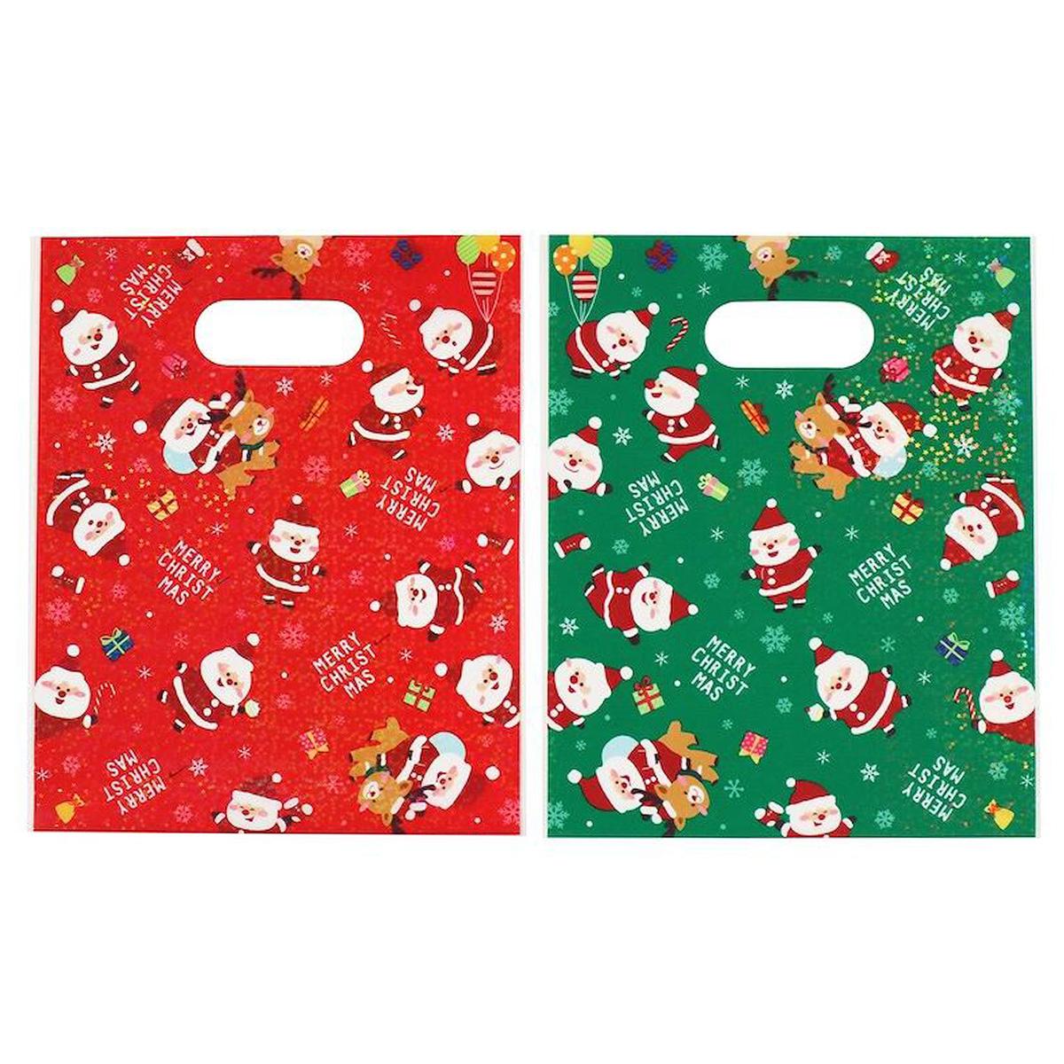 【まとめ買い】オーバルバッグ S ホログラム サンタ0911/305338