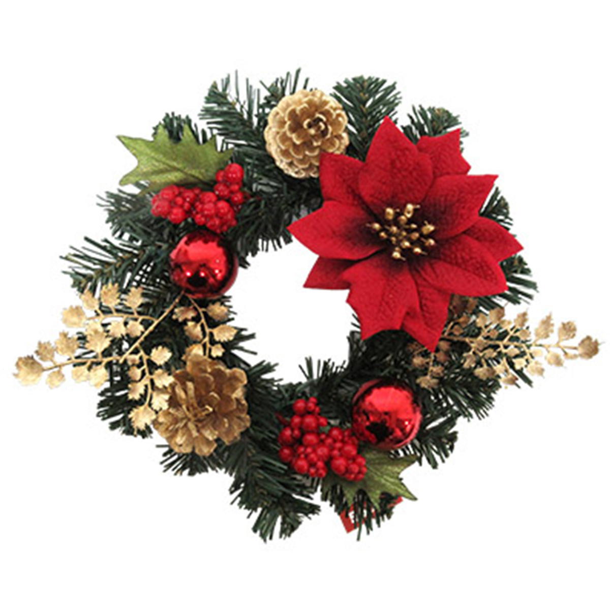 【まとめ買い】ポインセチア＆ボールリース 0665/305391