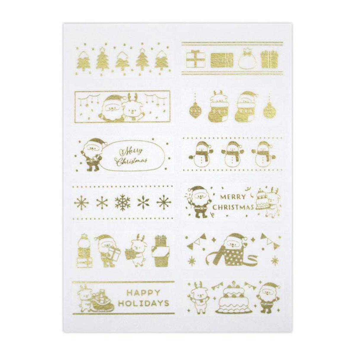 【まとめ買い】マスキングスティックシール Xmasパーティー CB 24片 0915/305493