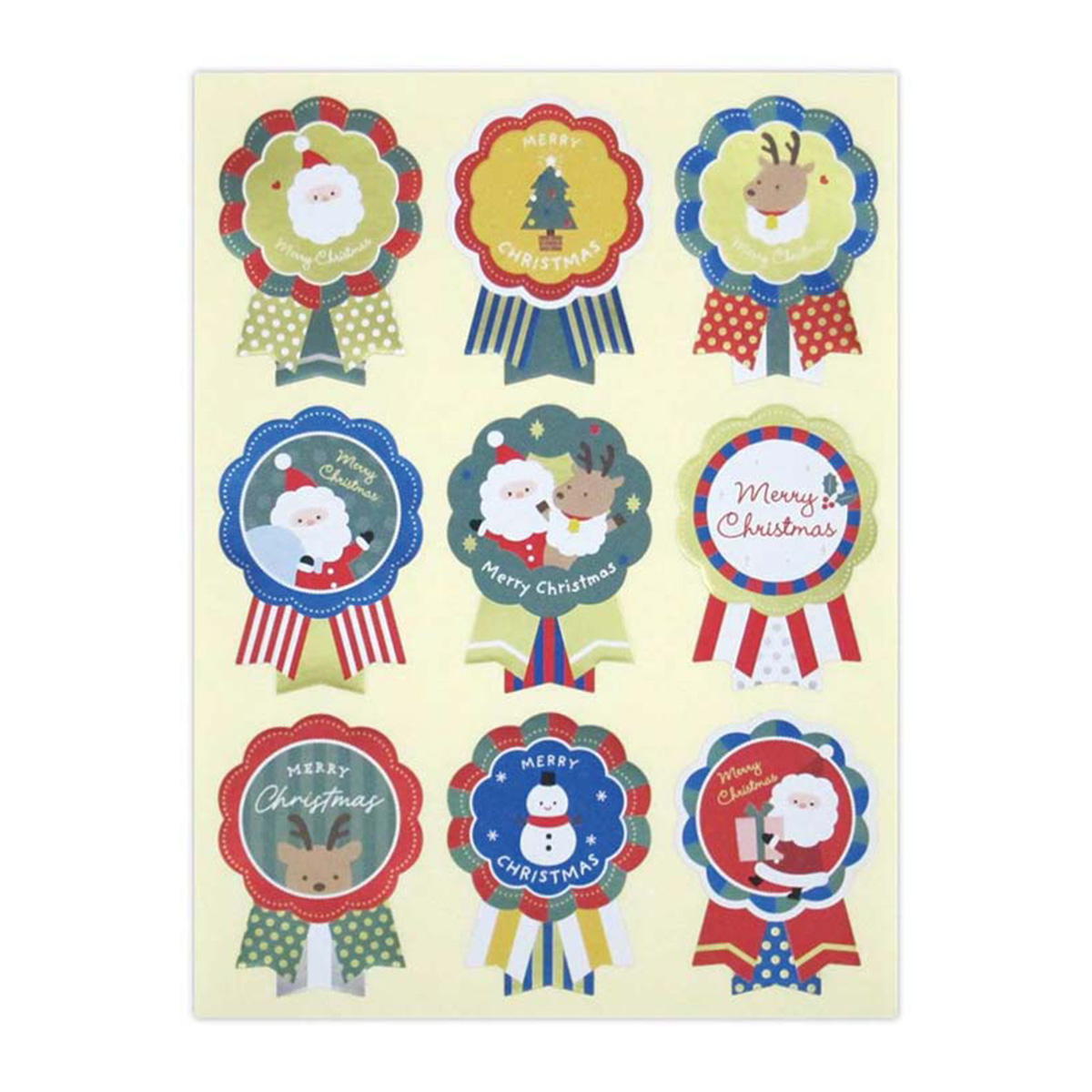 【まとめ買い】ホイルリボンシール クリスマスタイム CB 36片 0915/305494