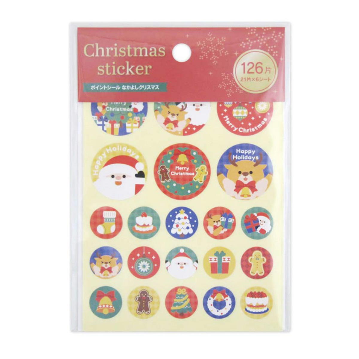 【まとめ買い】ポイントシール なかよしクリスマス CB 126片 0915/305496