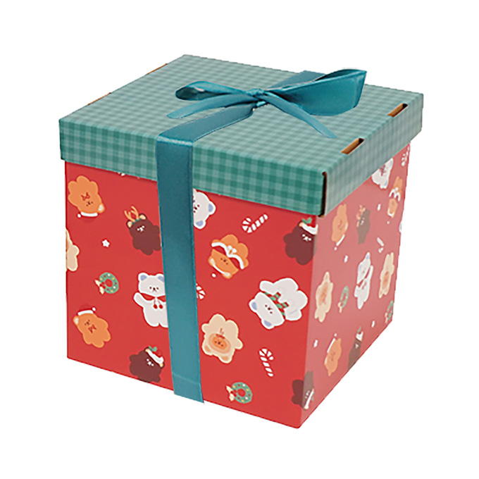 【まとめ買い】ギフトボックス クリスマスくま柄 0936/305579