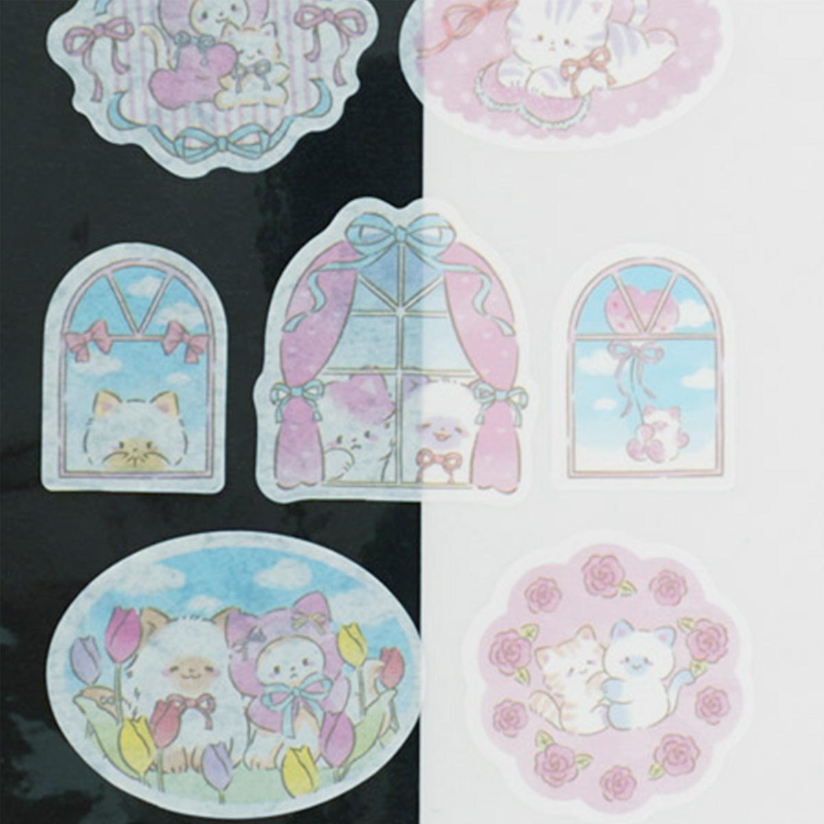 【まとめ買い】コレクションシール ふわふわ猫柄 0936/305594