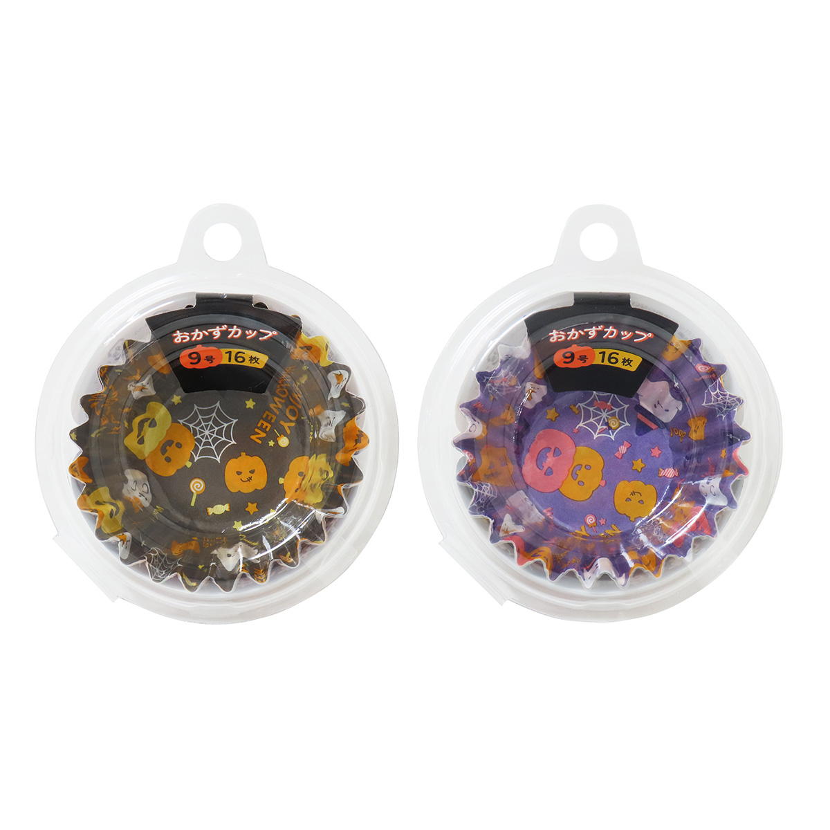 【まとめ買い】おかずカップゆるかわハロウィン柄9号16枚0490/306242
