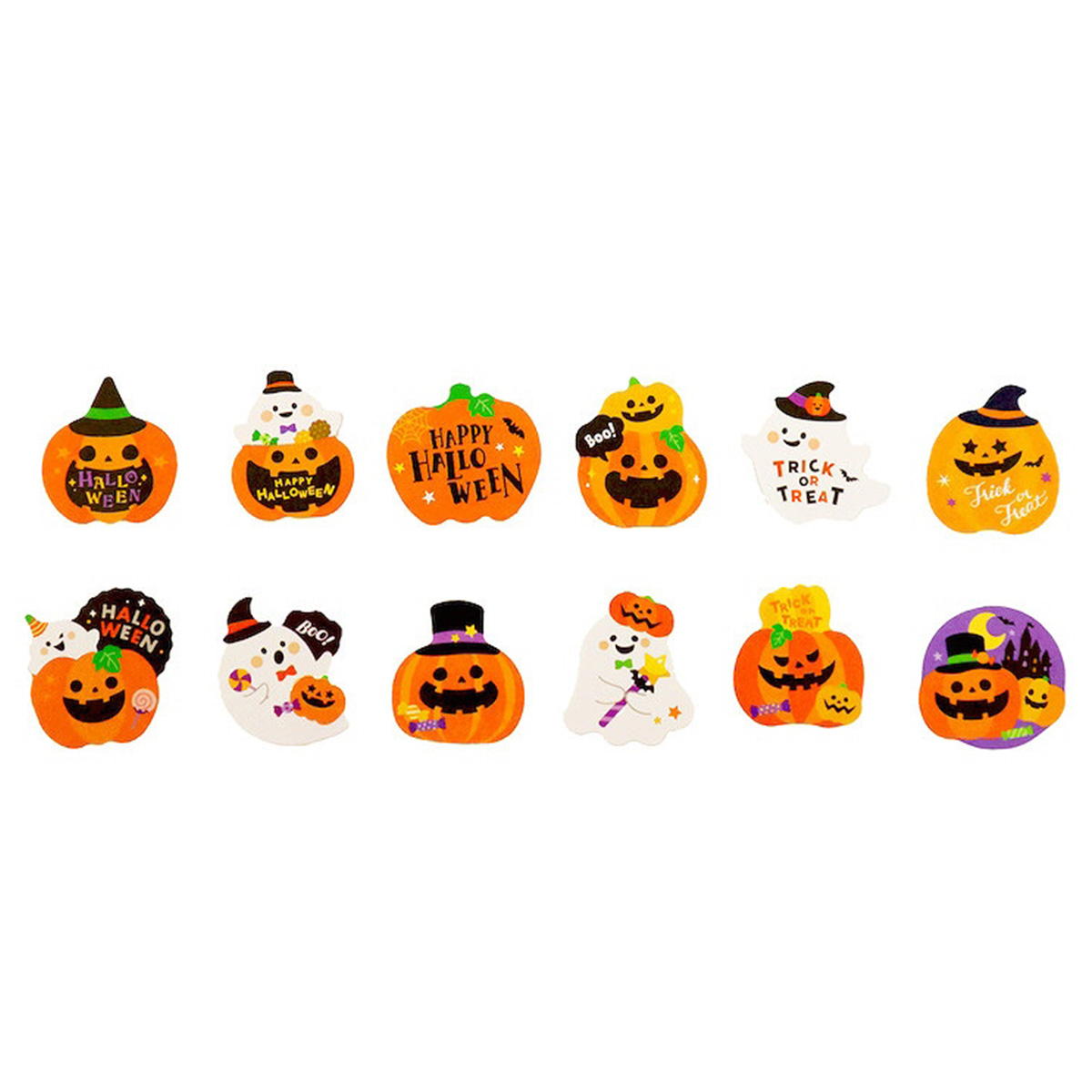【まとめ買い】フレークシール 36P おかしなハロウィン0911/306309