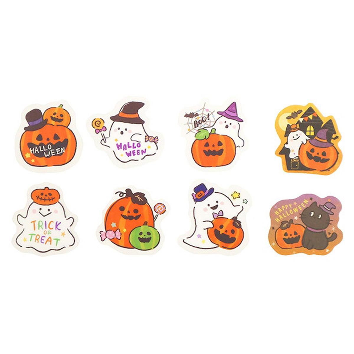 【まとめ買い】フレークシール 24P ハロウィンのなかまたち0911/306310