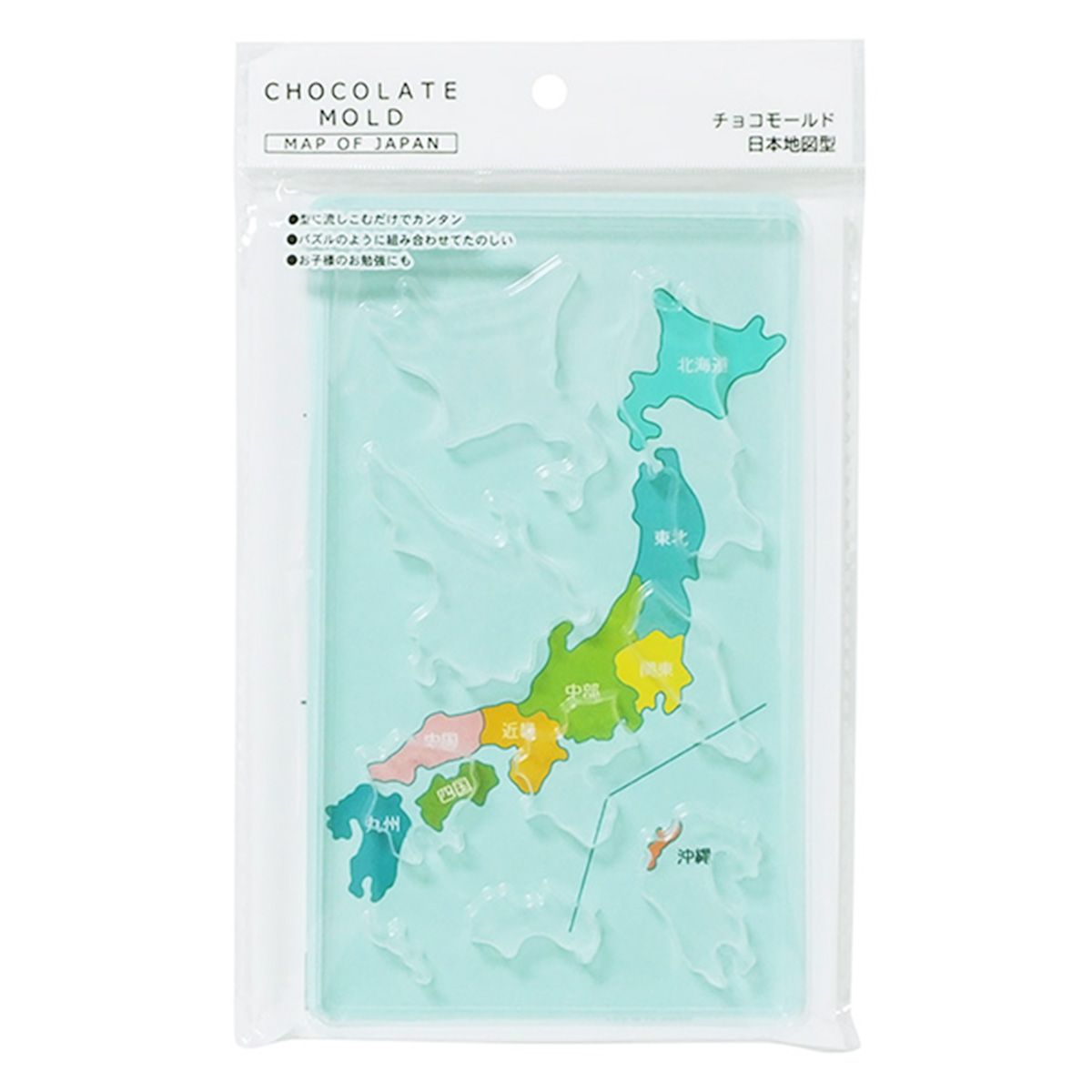 チョコレート型 バレンタイン チョコモールド日本地図型 0490/306749