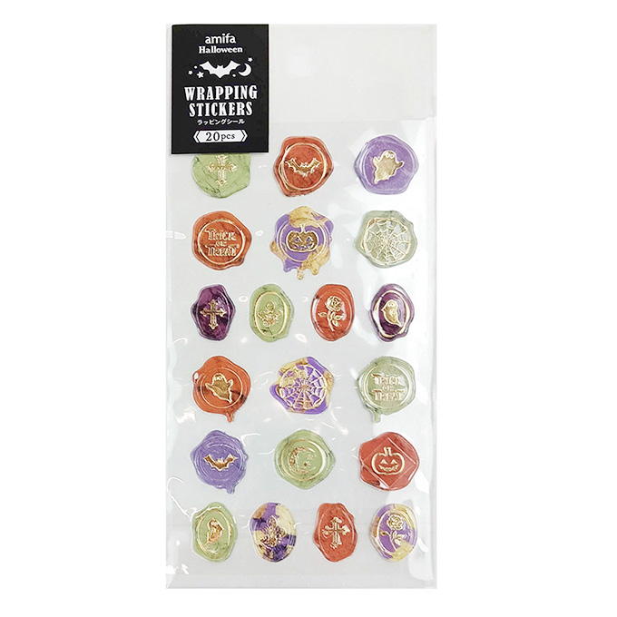 【まとめ買い】ラッピングシール 20片 ハロウィン 0356/307795