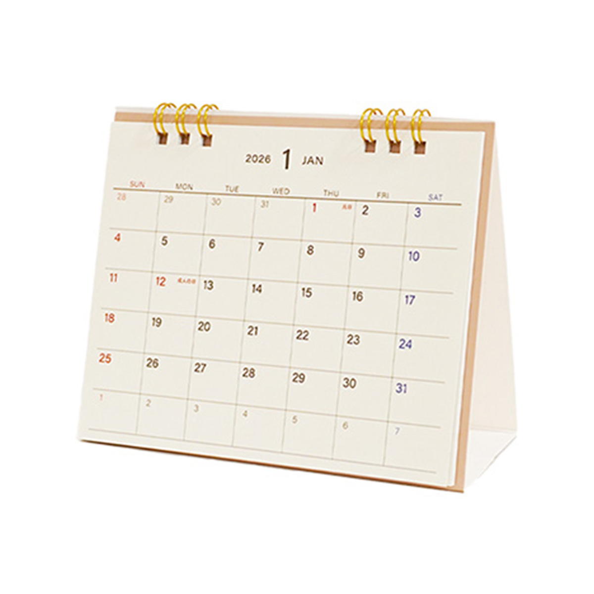 【まとめ買い】カレンダー 2026 卓上 A6 シンプルデザイン0936/308320
