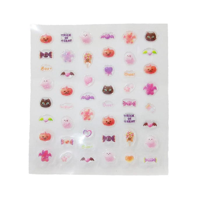 【まとめ買い】ぷっくりネイルポイントシール ハロウィンスイーツ 0356/308432