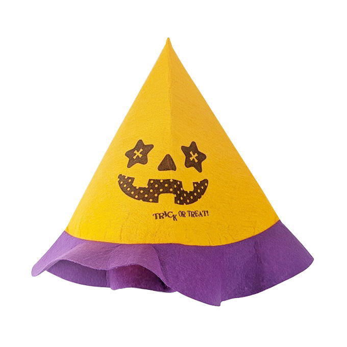 【まとめ買い】パンプキンフェルトプリントハット 0603/308617