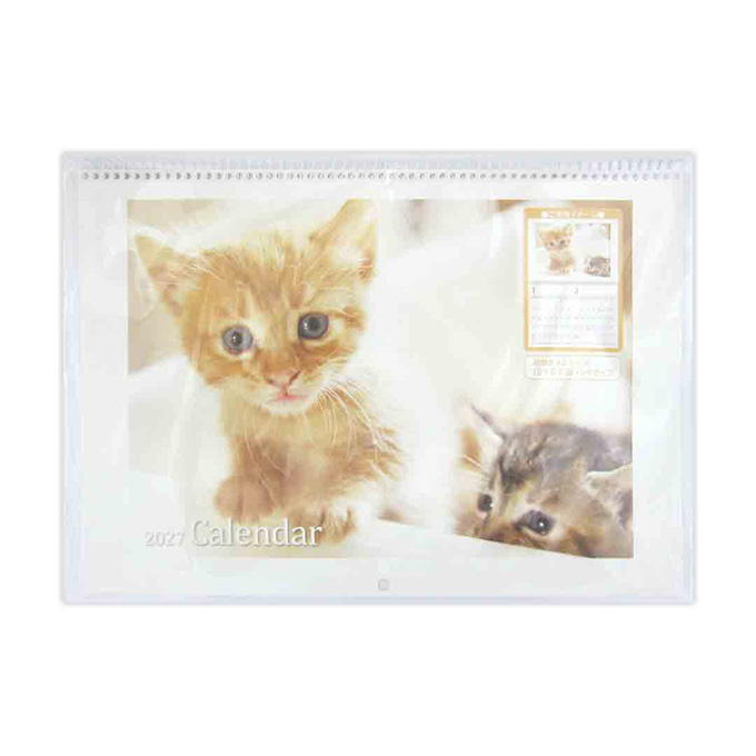 【まとめ買い】2027 見開きA3 リング壁掛けカレンダー CAT 0915/308622