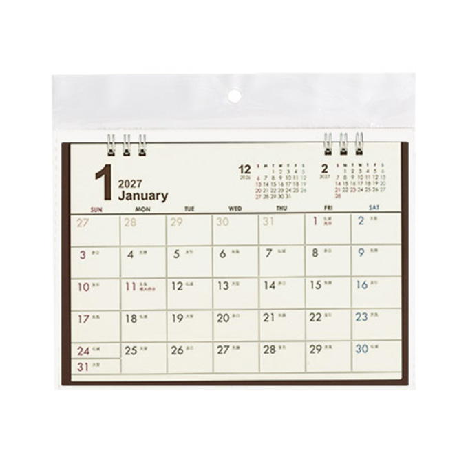 【まとめ買い】2027 卓上 シンプルベーシックデザイン 0936/308726