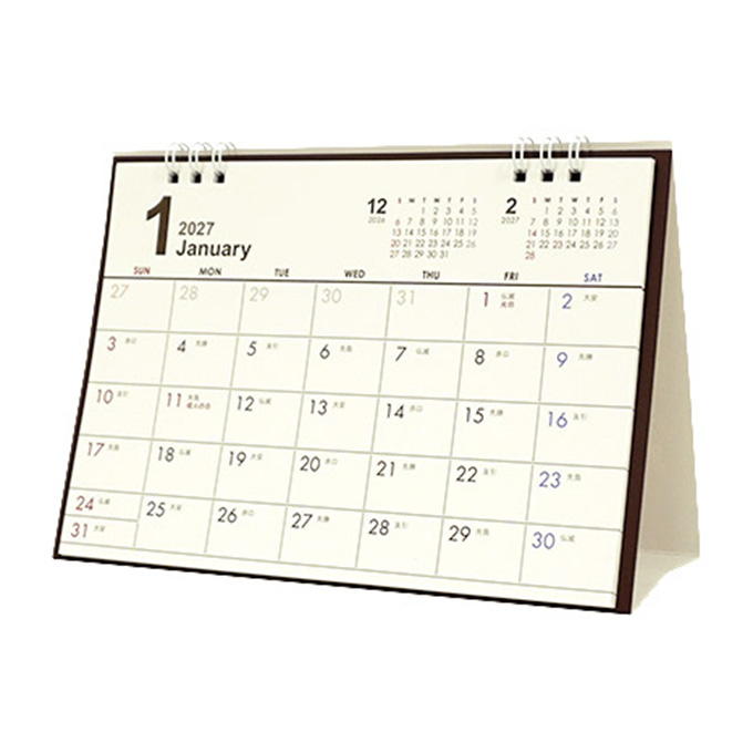 【まとめ買い】2027 卓上 シンプルベーシックデザイン 0936/308726