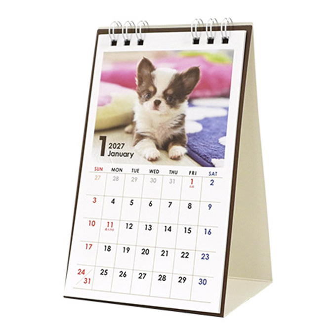 【まとめ買い】2027 卓上タテ型 イヌ写真 0936/308730
