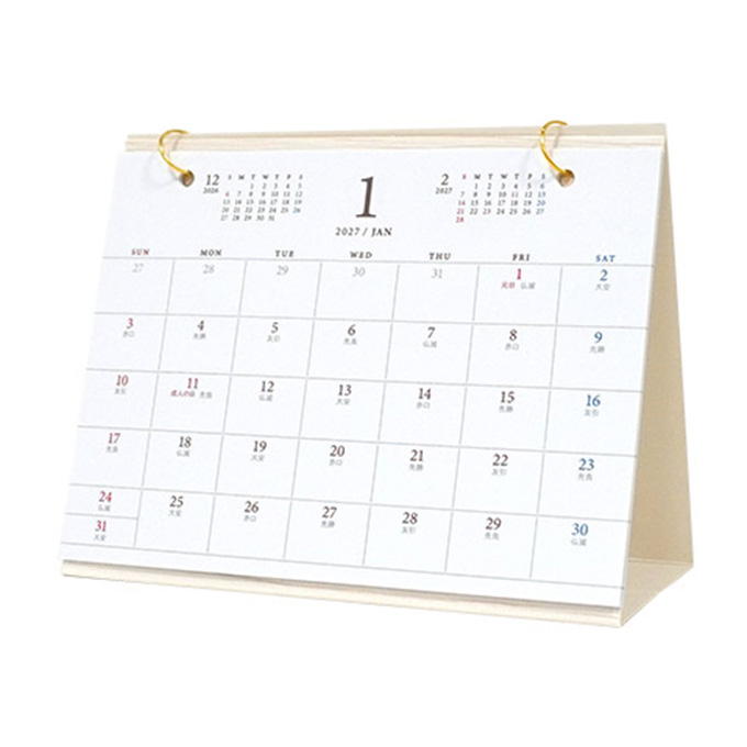 【まとめ買い】2027 卓上 ナチュラルデザイン 0936/308736