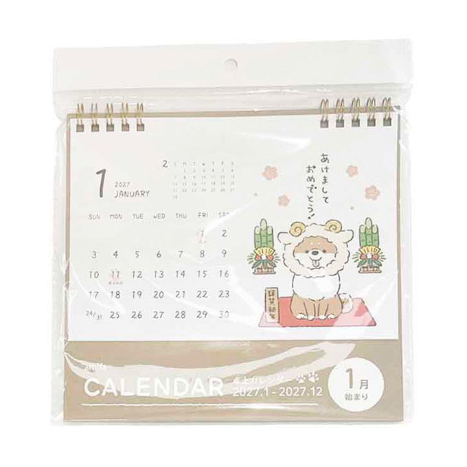 【まとめ買い】2027 卓上 ゆるかわアニマル 0356/308834