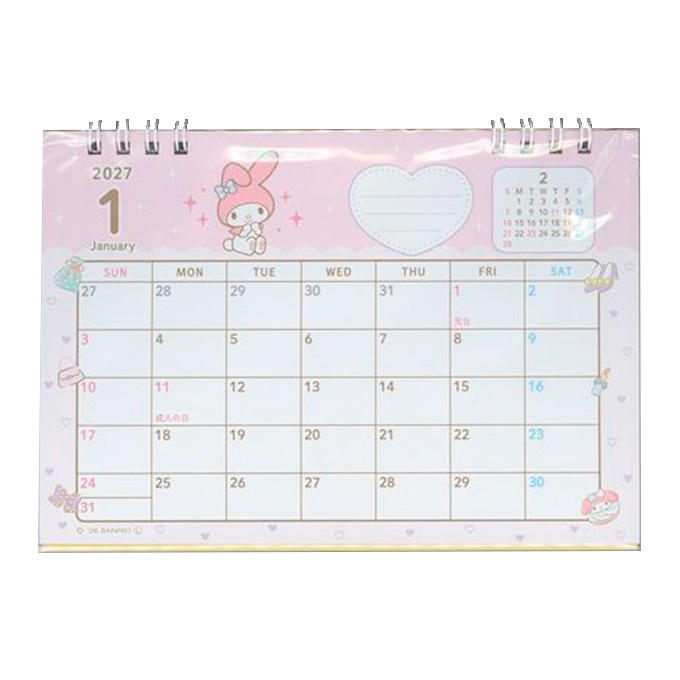 【まとめ買い】2027 卓上カレンダー マイメロディ 0960/308863