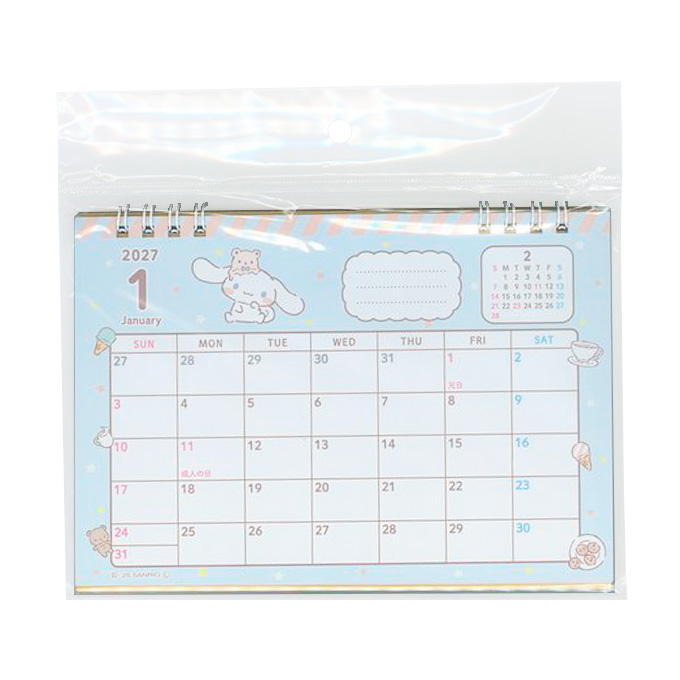 【まとめ買い】2027 卓上カレンダー シナモロール 0960/308864