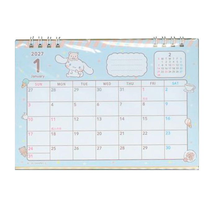 【まとめ買い】2027 卓上カレンダー シナモロール 0960/308864