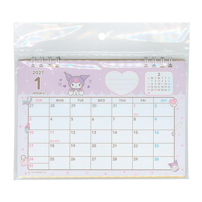 【まとめ買い】2027 卓上カレンダー クロミ 0960/308866